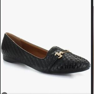 Seven jeans brown woven loafers